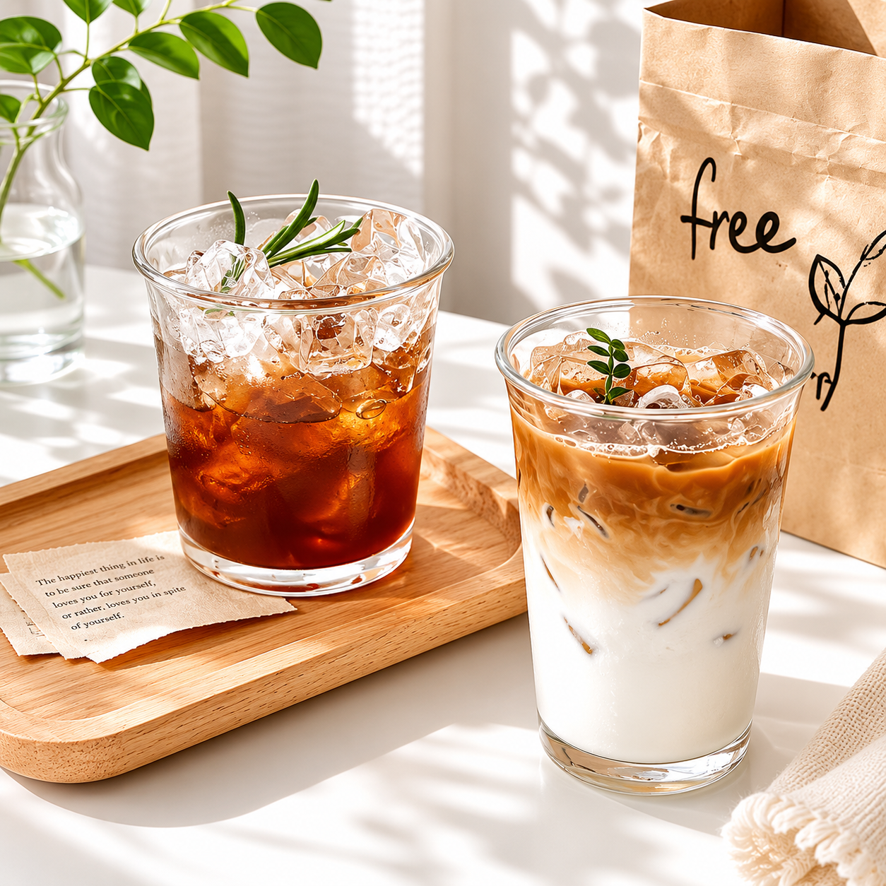 Minimalist Clear Glass Tumbler 350ml – Modern Drinking Glass for Coffee, Milk, Juice & Iced Beverages  Nordic Style Transparent Glass Cup – Heat Resistant Water Tumbler for Coffee, Tea, Juice and Everyday Use